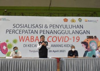 PTBA Bersama Pemerintah Kecamatan Lawang Kidul Terus Lawan Covid-19