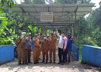 Giliran Pemkab OKI Belajar Pengelolaan PLTS di Desa Tanjung Raja Muara Enim