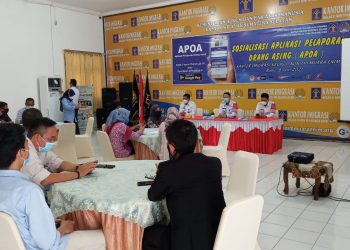 Laporkan Keberadaan Orang Asing, Imigrasi Muara Enim Sosialisasikan Aplikasi APOA