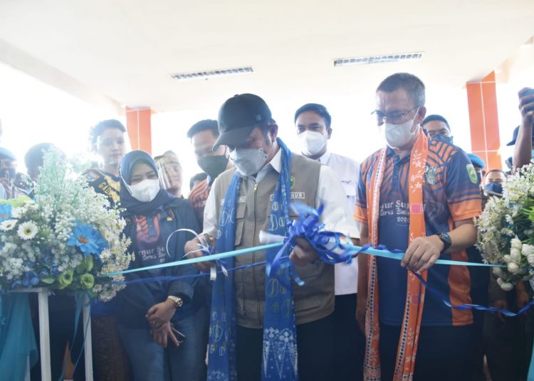 PTBA Tbk Bangun GOR Badminton di Pagar Alam Senilai 9,5 Milyar