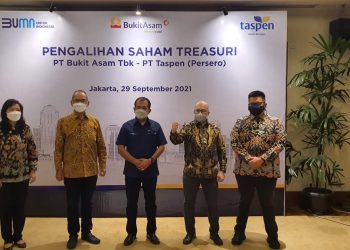 Jalin Sinergi, PTBA Lepas Saham Treasuri kepada Taspen dan Sekuritas BUMN