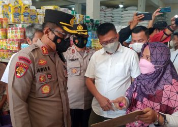 Kapolres Muara Enim Pimpin Sidak Ketersediaan Sembako