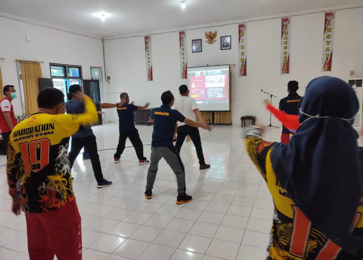 Ini yang Dilakukan Kantor Imigrasi Muara Enim untuk Jaga Kebugaran Pegawai