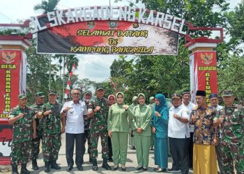 Dandim 0404 Muara Enim Resmikan Kampung Pancasila