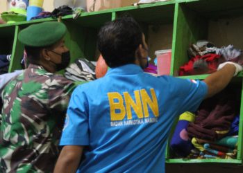 Petugas Lapas Muara Enim Bersama APH Secara Mendadak Razia Warga Binaan