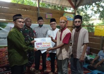 SMSI Muara Enim Bantu Rumah Quran dan Bagikan Paket Sembako
