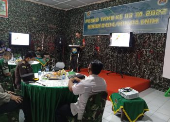 Dandim 0404 Muara Enim Paparkan Kegiatan TMMD Ke-113 Tahun 2022
