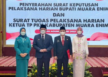 Kurniawan Resmi Jabat Plh Bupati Muara Enim