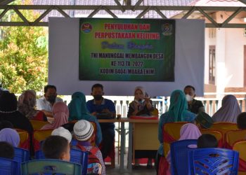 Satgas TMMD Ke-113 Kodim 0404 Muara Enim Sosialisasikan Pentingnya Ilmu Pengetahuan