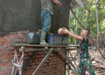 Dibedah Tim Satgas TMMD ke -113 Kodim 0404 Muara Enim, Ibnu Tidak Cemas Lagi Rumahnya Bocor
