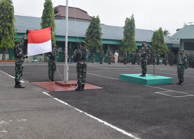 Dandim 0404 Muara Enim Pimpin Upacara Bulanan