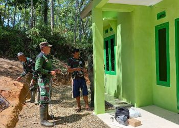 Bedah Rumah Walgio Terus Digeber Satgas TMMD Ke-113 Kodim 0404 Muara Enim