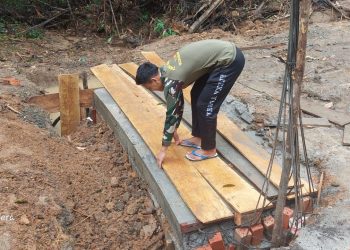 Kini Masyarakat Tidak Kesulitan Lagi Melintas, Plat Duicker Ke II Program TMMD Selesai Dibangun