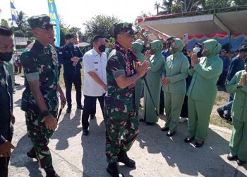 Danrem 044/Gapo Kunjungi Lokasi TMMD di Desa Ujanmas Baru Muara Enim