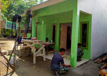 Pembangunan Program Bedah Rumah TMMD Kodim 0404 Muara Enim Akan Segera Rampung