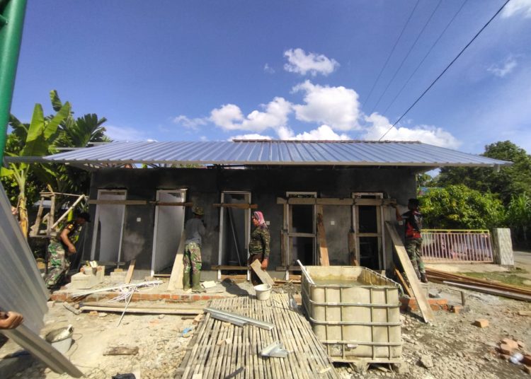 Pembangunan MCK Manunggal Air Kodim 0404 Muara Enim Segera Rampung