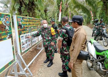 Pabandya Bakti TNI Ster Kodam II Sriwijaya Cek dan Tinjau Lokasi TMMD Ke-113 Kodim 0404 Muara Enim