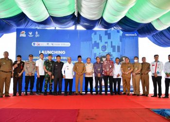Dinas Perdagangan OKI Bersama BSB Launching Digitalisasi Retribusi