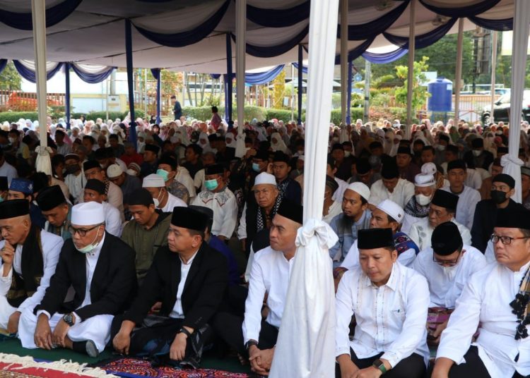 Pemkab Muara Enim Gelar Shalat Idul Adha 1443 H dengan Khidmat