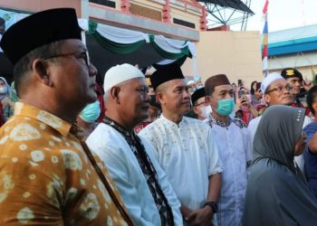 Pj Sekda Sambut Kedatangan Jemaah Haji di Bumi Serasan Sekundang