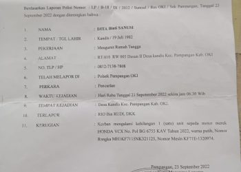 Diberi Tumpangan Gratis, Motor Mantan Kades Diembat Juga