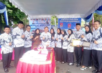 Puncak HUT PGRI dan Guru Nasional ke 77 di OKI Meriah, Pemkab OKI Komitmen Perhatikan Kesejahteraan Guru
