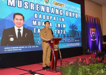 Buka Musrenbang RKPD Tahun 2023, Plt Bupati Muara Enim Minta 3 Pilar Bersinergi Percepat Pembangunan