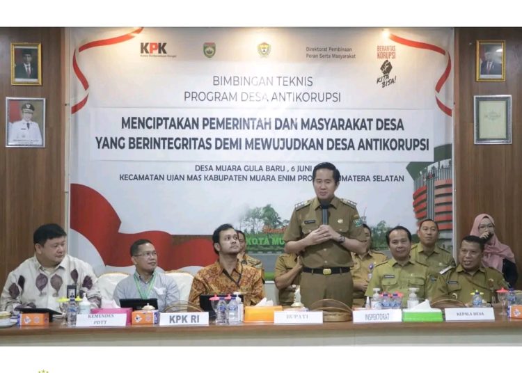 Plt Bupati Muara Enim Harapkan Desa Muara Gula Baru Jadi Percontohan Antikorupsi Tingkat Nasional 2023
