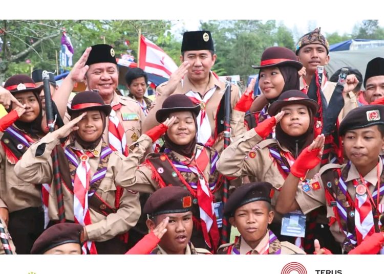 Buka Perkemahan Pramuka Madrasah Se-Sumsel, Gubernur dan Plt Bupati Muara Enim Berkemah Bersama