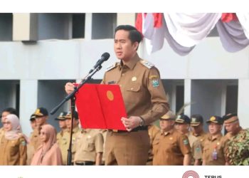 Plt Bupati Muara Enim Beri Arahan Kebangsaan Saat Apel Gabungan