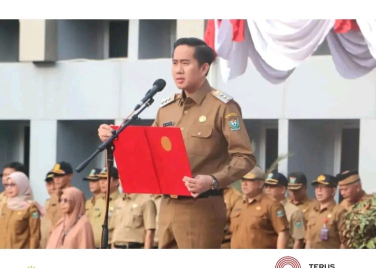Plt Bupati Muara Enim Beri Arahan Kebangsaan Saat Apel Gabungan