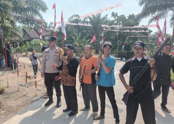 Semarakan HUT RI Ke-78, Pemdes Saka Jaya Gelar Lomba Kebersihan Tingkat RT