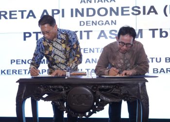 Tingkatkan Sinergisitas, PTBA dan KAI Tanda Tangani Perjanjian Angkutan Batubara