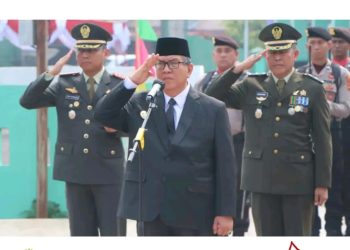 Pj. Bupati Muara Enim Pimpin Upacara dan Ziarah Nasional
