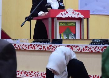 Bupati Musi Rawas Resmi Lantik 88 Kepala Sekolah