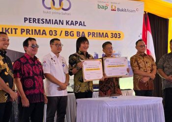 Tingkatkan Kapasitas Angkut, Afiliasi Bukit Asam (PTBA) Tambah Armada Kapal