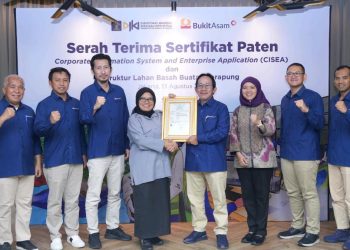 Bukit Asam (PTBA) Terima Hak Paten untuk Aplikasi CISEA dan Lahan Basah Buatan Terapung