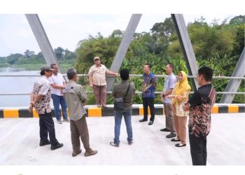 Jembatan Air Lematang Desa Ujanmas Lama Muara Enim Siap Diresmikan Gubernur