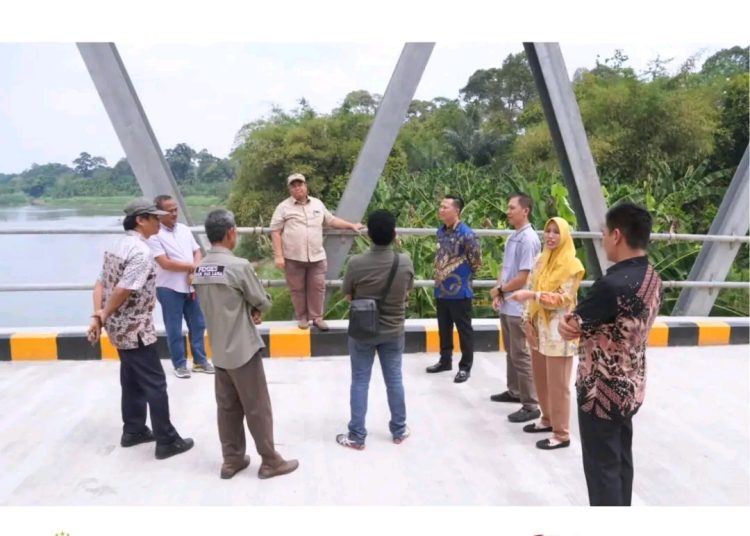 Jembatan Air Lematang Desa Ujanmas Lama Muara Enim Siap Diresmikan Gubernur