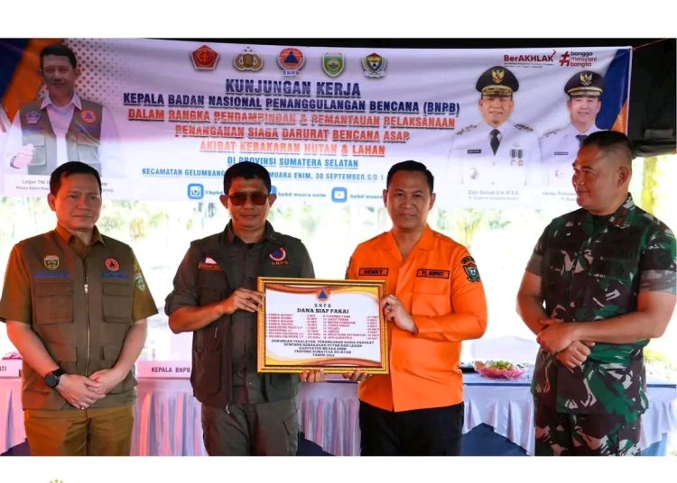 Antisipasi Karhutla, Pj. Bupati Muara Enim Siap Ikuti Arahan Kepala BNPB RI