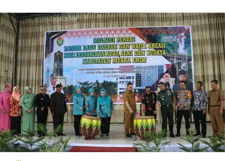Pj. Bupati Muara Enim Buka Lomba Lagu Daerah dan Wajik Kreasi