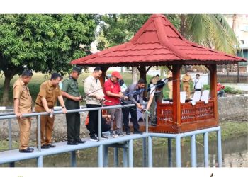 Pj. Bupati Muara Enim Mancing dan Masak Nasi Goreng Bersama Forkopimda