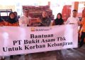 PTBA Gerak Cepat Salurkan Bantuan Korban Banjir di Muara Enim