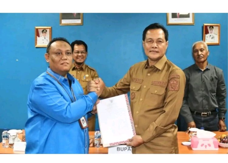 Tunjuk Subroto Jadi Plt Dirut PDAM Lematang Enim, Bupati Minta Kejar Target 5 Ribu Pelanggan