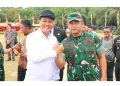 Bupati Muara Enim Dampingi KSAD TNI AD Tutup TMMD Ke-126