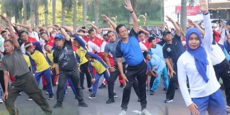 Muara Enim Lawan Asma, Bupati Senam Bersama dan Ajak Hidup Sehat