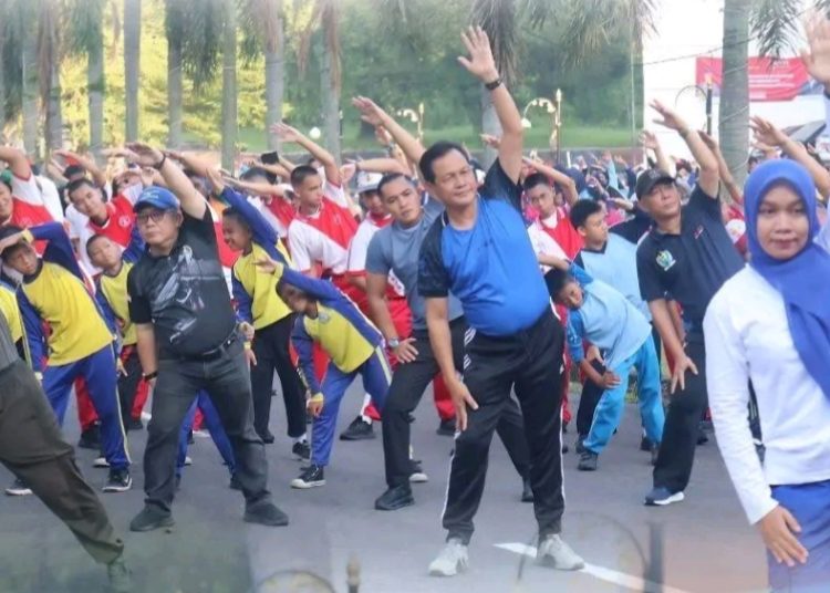 Muara Enim Lawan Asma, Bupati Senam Bersama dan Ajak Hidup Sehat