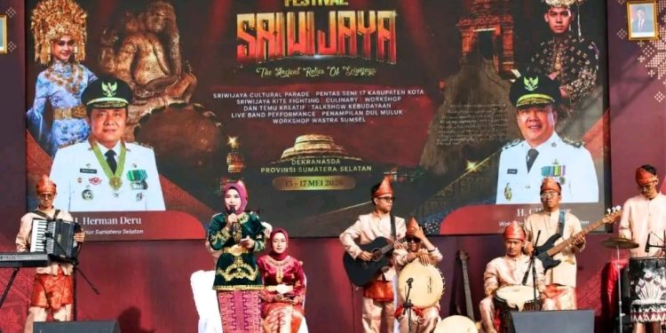 Kebudayaan Serasan Sekundang Muara Enim menggema di Festival Sriwijaya 2026